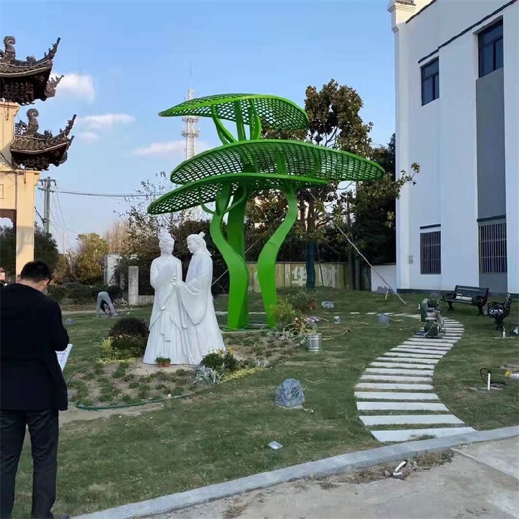 不銹鋼雕塑景觀雕塑_不銹鋼大樹雕塑_不銹鋼樹雕塑