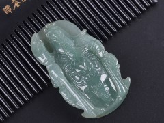 玉雕把件 關(guān)公財(cái)神 佩戴把玩關(guān)公和田玉把件還可以為自己辟邪